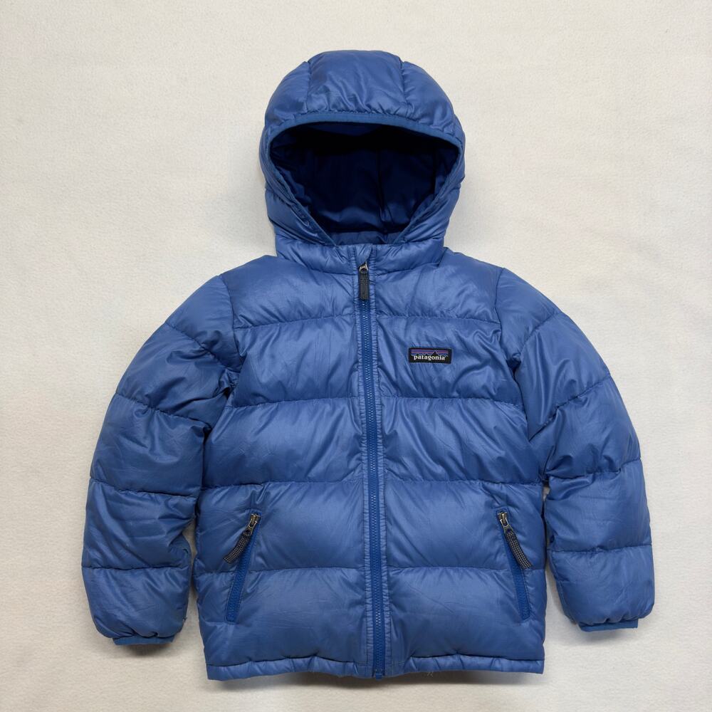 Patagonia Blue Puffer Jacket with Hood and Insulation